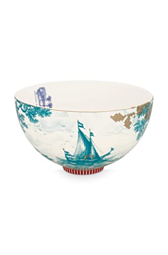 PiP Studio 51003178 Heritage Bowl Boat Aqua 18 cm (1 Stück) von PiP Studio