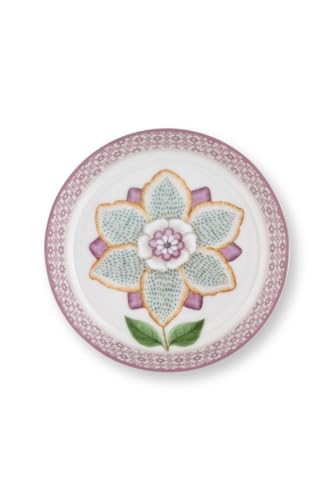 PIP STUDIO Lily&Lotus Teebeutelablage Weiss/lila 9cm von PIP STUDIO