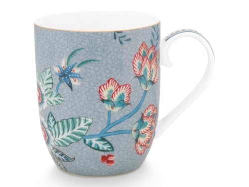 Pip Studio Flower Festival Henkelbecher Light Blue145ml von Pip Studio