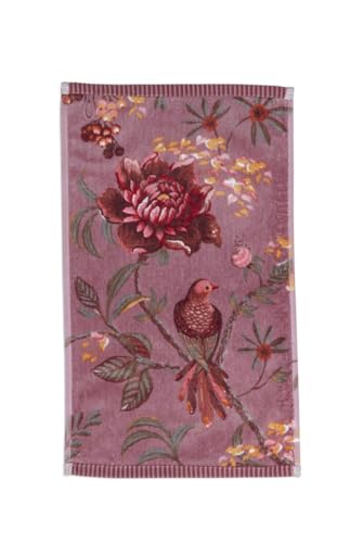 PiP Studio 3er Set Gästehandtuch Secret Garden Farbe Mauve Größe 30x50 cm von Pip Studio