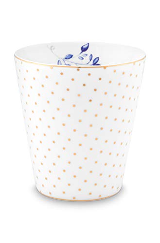 PiP Studio 51002240 Royal Dots White Becher ohne Henkel klein 0,23 l (1 Stück) von PiP Studio