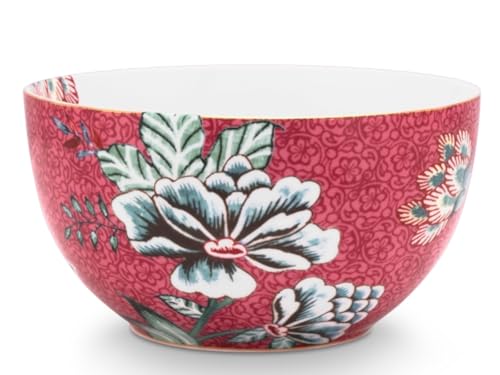 PIP STUDIO 51003194 Flower Festival scallop Bowl dark pink 12 cm (1 Stück) von Pip Studio