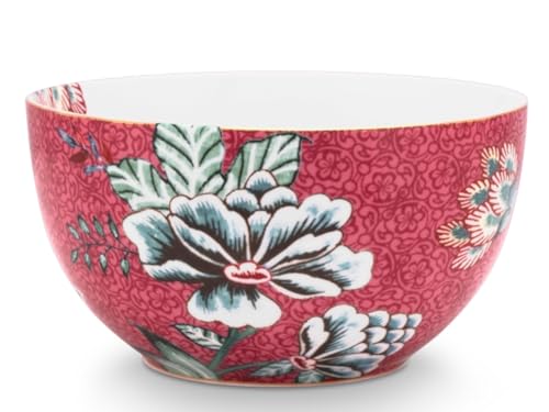 PiP Studio 51003194 Flower Festival scallop Bowl dark pink 12 cm (1 Stück) von PiP Studio