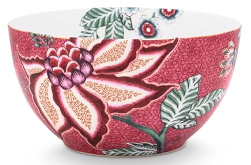 PiP Studio 51003195 Flower Festival scallop Bowl dark pink 15 cm (1 Stück) von PiP Studio