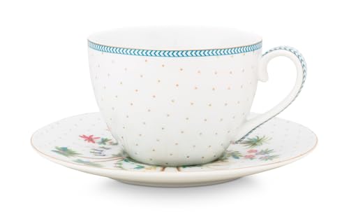 Pip Studio Jolie Dots Gold Tasse & Untertasse 0,28 l von Pip Studio
