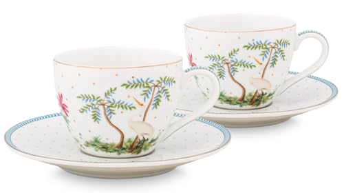PIP STUDIO Jolie Dots Gold Espressotasse & Untertasse Set2 von PIP STUDIO