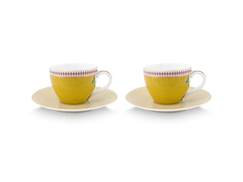 PIP STUDIO 51004152 La Majorelle Espressotasse m Untere gelb Set2 (1Set) von Pip Studio