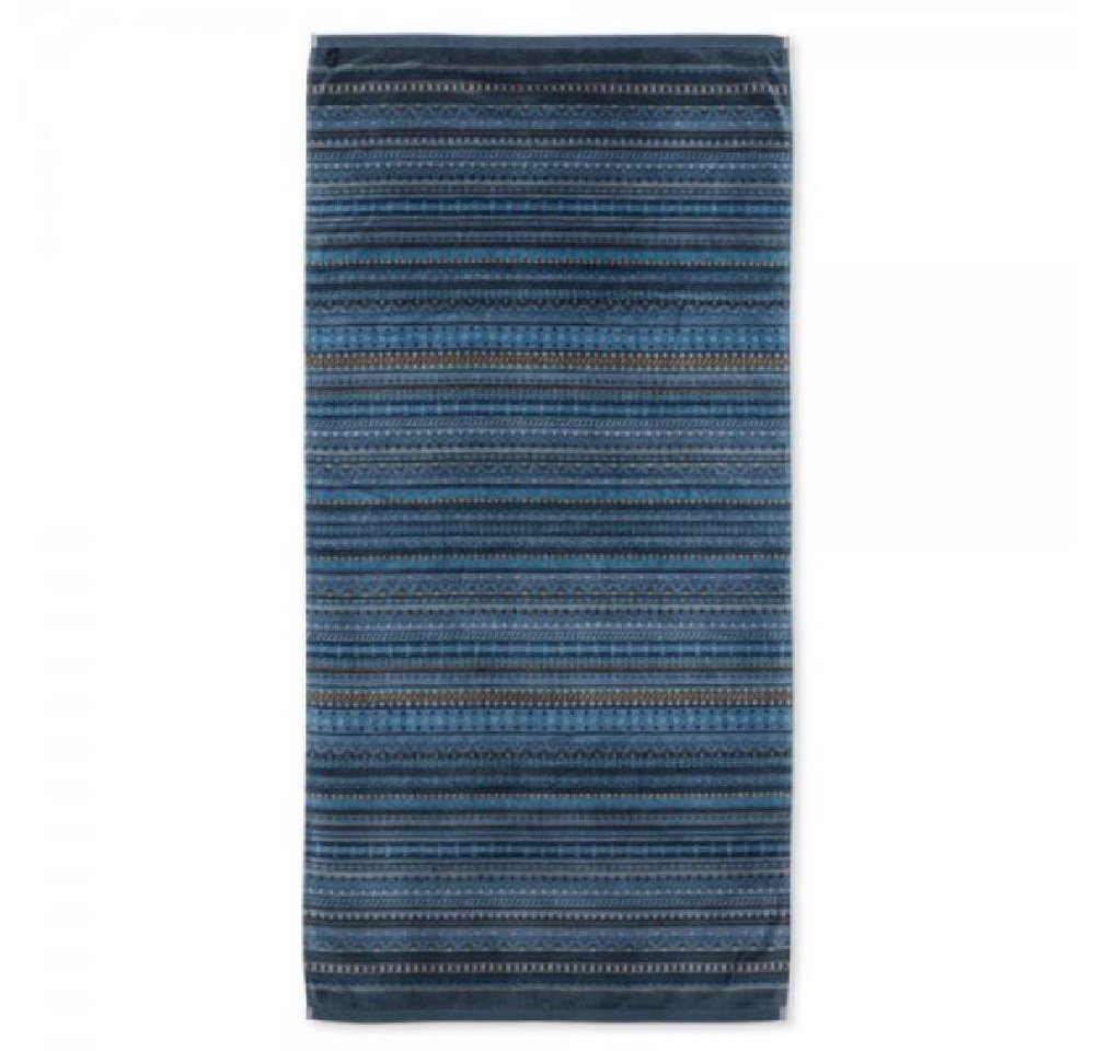 PiP Studio Badetücher Duschtuch Geometric Print Dark Blue (70x140cm) von PiP Studio