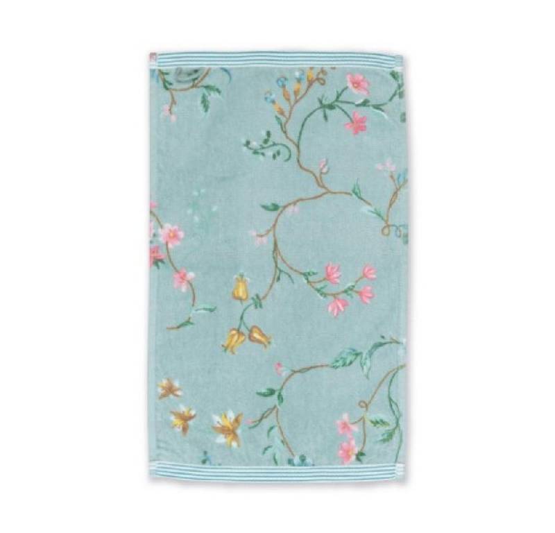 PiP Studio Badetücher Gästehandtuch Les Fleurs Blau (30x50cm) von PiP Studio