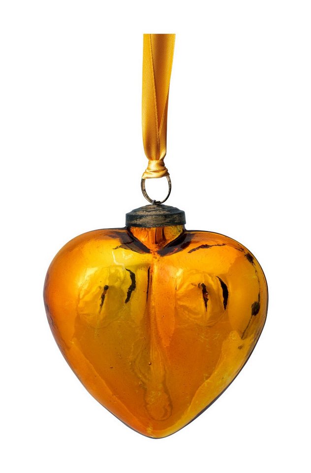 PiP Studio Baumbehang Ornament Glass Baumanhänger Heart Yellow 12,5 cm, Ornament Glass Heart Yellow 12.5cm PiP Studio Baumbehang Ornament Glass Baumanhänger Heart Yellow 12,5 cm, Ornament Glass Heart Yellow 12.5cm von PiP Studio