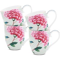 PiP Studio Becher "Blushing Birds", (Set, 4 tlg.), XL Tassen im 4er-Set, Blushing Birds, 450 ml von PiP Studio