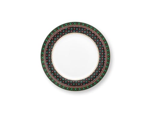 Pip Studio Berry Blues Speiseteller Clover Green 26,5cm von Pip Studio
