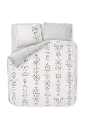 PiP Studio Bettwäsche Hiedra Cremefarben Tropisch Blüten Blumen Farne Wurzeln Früchte Muscheln Knospen, Größe:155 cm x 220 cm von Pip Studio