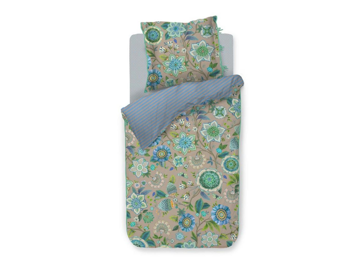 PiP Studio Bettwäsche Viva La Vida Bettwäsche blau 155x220cm (1 Set) von PiP Studio