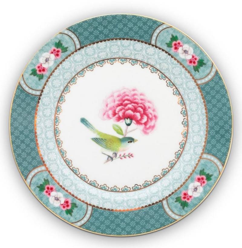 PiP Studio Brotteller Blushing Birds Brotteller blue 17 cm, Plate Blushing Birds Blue 17cm von PiP Studio