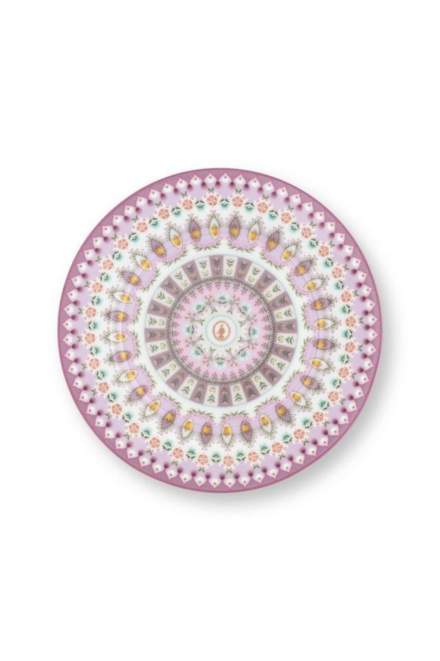 PiP Studio Brotteller Lily&Lotus Brotteller lila bunt 17cm, Plate Lily&Lotus Moon Delight Multi 17cm von PiP Studio
