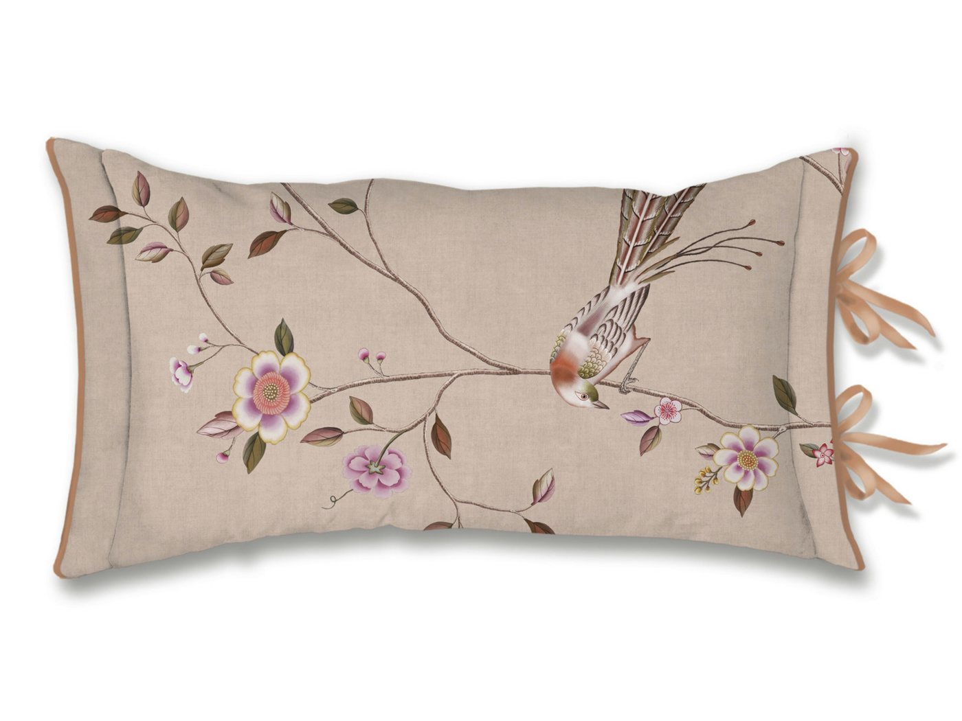 PiP Studio Dekokissen Bamboo Blossom Kissen khaki 35x60cm (1 Stück) von PiP Studio