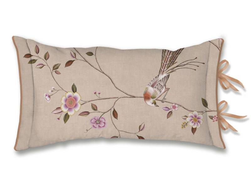 PiP Studio Dekokissen Bamboo Blossom Kissen khaki 35x60cm (1 Stück) von PiP Studio
