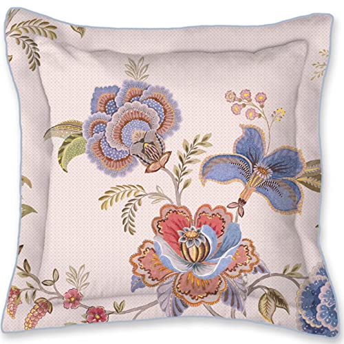 PiP Studio Dekokissen Cece Fiore White Blumen Blüten Wendeoptik Geblümt Muster Weiß Blau Perkal, Größe:45 x 45 cm von PiP Studio