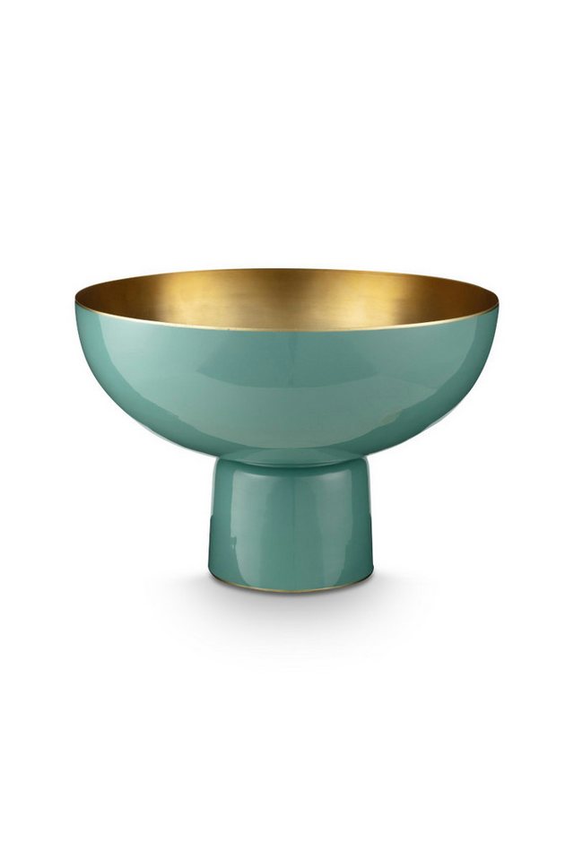 PiP Studio Dekoobjekt Home Deco Metal Dekoschale hellblau 30cm, High Tray Metal Light Blue 20x30cm von PiP Studio