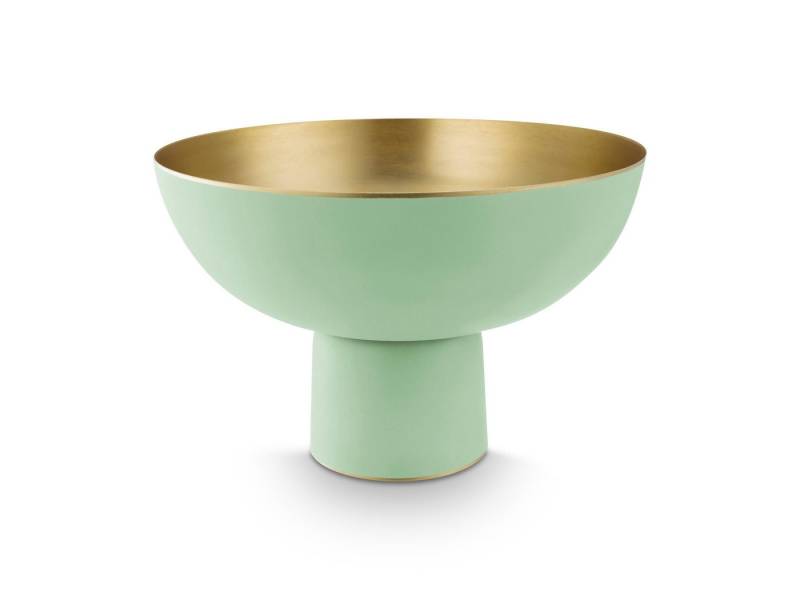 PiP Studio Dekoschale Matt Bright Green Schale Metall 30x20cm von PiP Studio