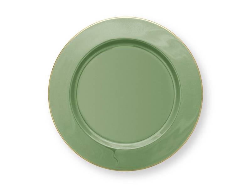 PiP Studio Dekotablett Mid Green Tablett Metal 32cm von PiP Studio