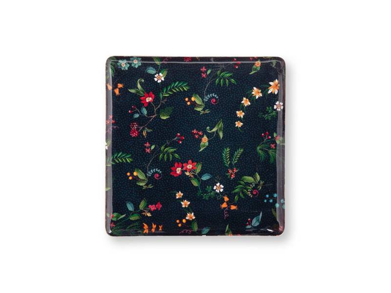 PiP Studio Dekotablett Berry Blues Metalltablett blau 30,5x30,5cm von PiP Studio
