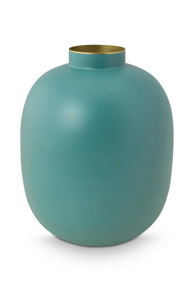PiP Studio Dekovase Home Deco Metal Vase hellblau matt 32cm (Vasen), Vase Metal Matt Light Blue 32cm von PiP Studio