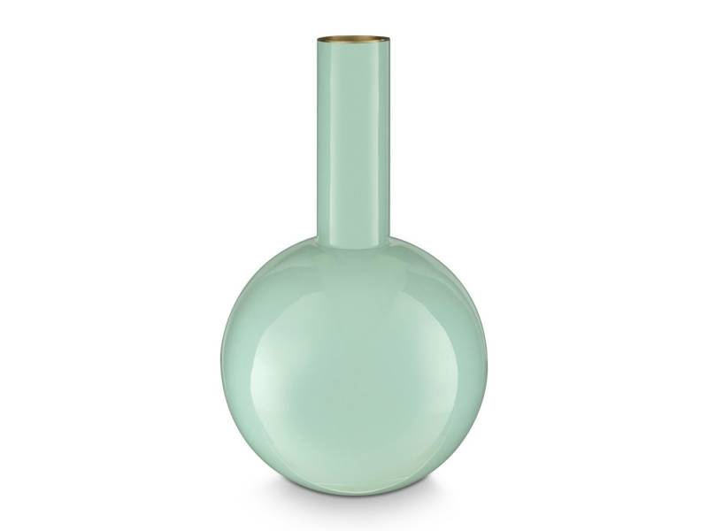 PiP Studio Dekovase Vase Metal Medium Blue 19x33cm (Vase) von PiP Studio