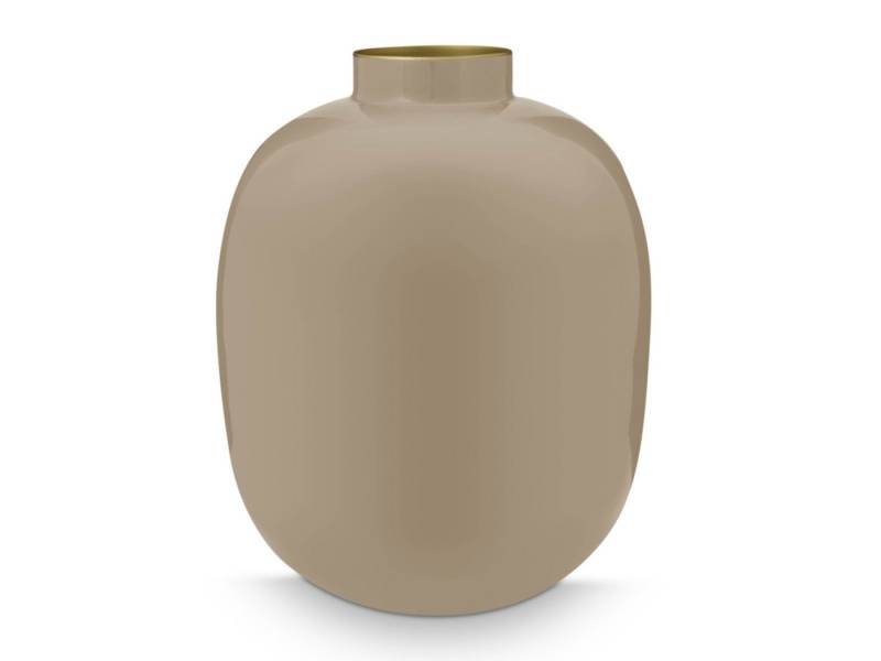 PiP Studio Dekovase Vase Metal khaki 32 cm (Vasen), Vase Metal Khaki 32cm von PiP Studio