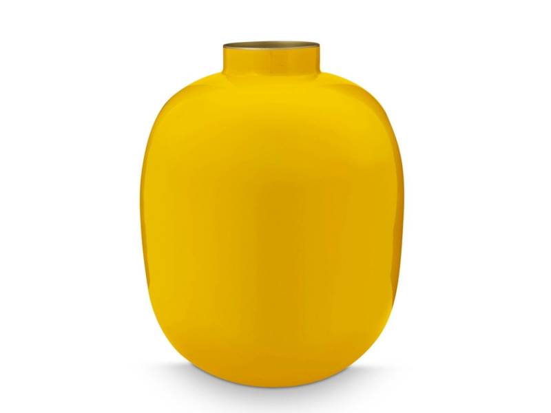 PiP Studio Dekovase Vase Metal ockergelb 32 cm (Vasen), Vase Metal Ochre 32cm von PiP Studio