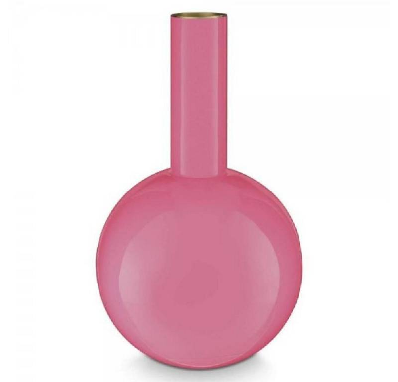 PiP Studio Dekovase Vase Metall Pink (19x33cm) von PiP Studio