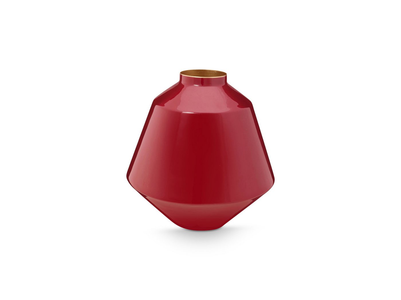 PiP Studio Dekovase Vase Metall dunkelrot 35cm (Vasen) von PiP Studio