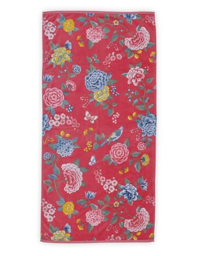 PiP Studio Duschtuch Good Evening | Korallenrot - 70 x 140 von PIP Studio