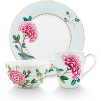 PiP Studio Frühstücks-Geschirrset "Set 3 Frühstücksset Blushing Birds", (Set, 3 tlg.), Blushing Birds Kollektion von PiP Studio