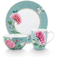 PiP Studio Frühstücks-Geschirrset "Set 3 Frühstücksset Blushing Birds", (Set, 3 tlg.), Blushing Birds Kollektion von PiP Studio