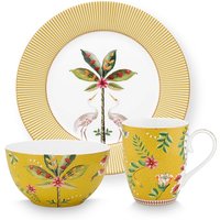 PiP Studio Frühstücks-Geschirrset "Set 3 Frühstücksset La Majorelle", (Set, 3 tlg.), La Majorelle Kollektion von PiP Studio