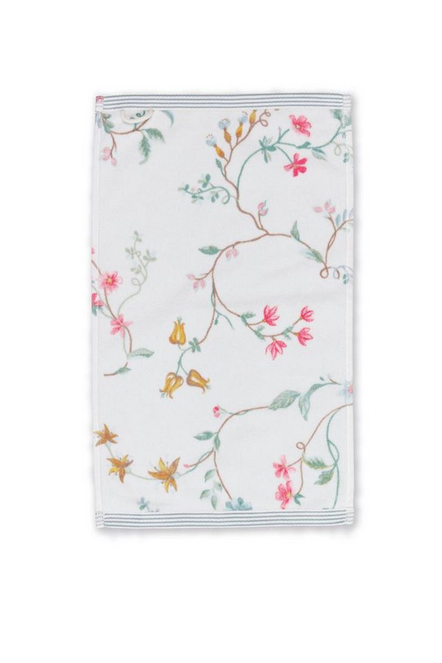 PiP Studio Gästehandtuch Les Fleurs Gästehandtuch whit 30x50cm (1 Stück), Baumwolle (217799) von PiP Studio