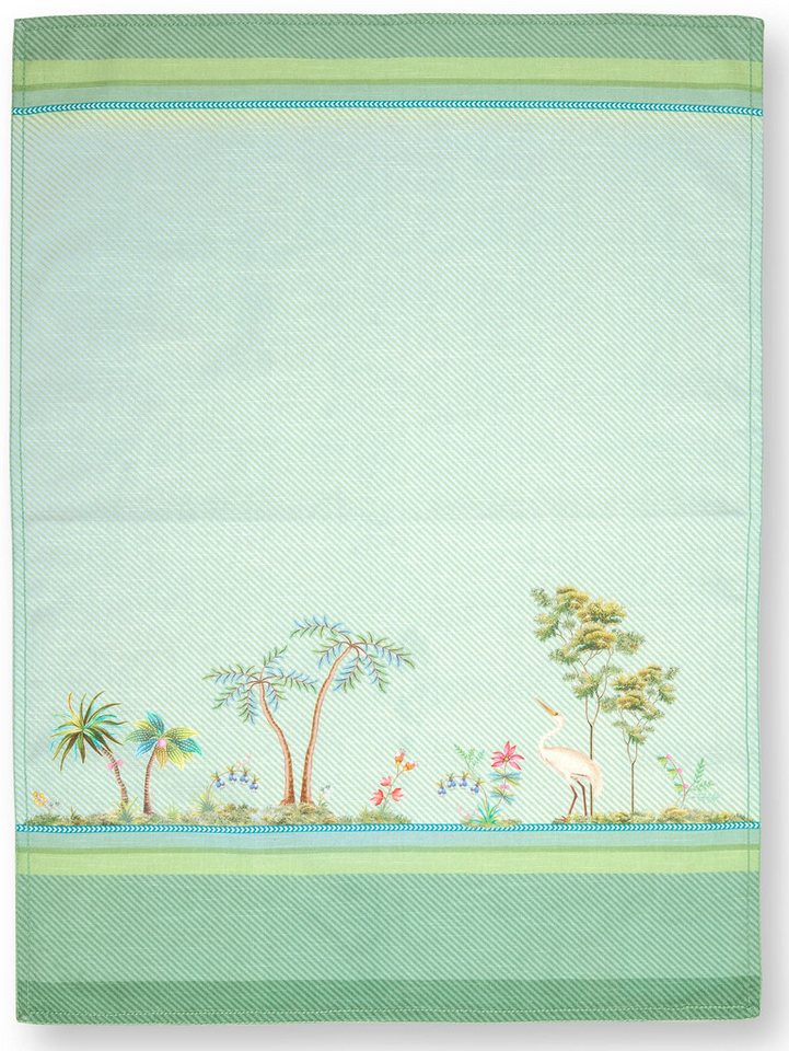 PiP Studio Geschirrtuch Jolie Heron Geschirrtuch Small Green 50x70 cm von PiP Studio