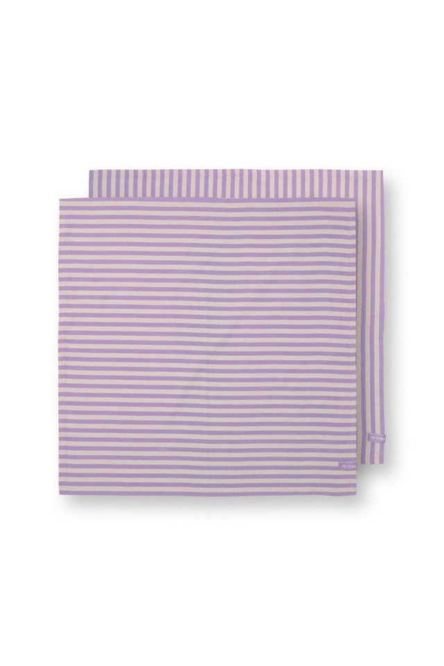 PiP Studio Geschirrtuch Lily&Lotus Geschirrtuch Stripes lila 65x65cm 2 Stück von PiP Studio