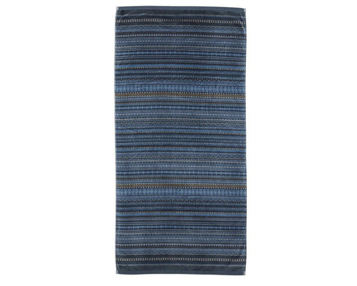 PiP Studio Handtuch Handtuch Geometric Print - 70 x 140 cm - Dark Blue von PiP Studio