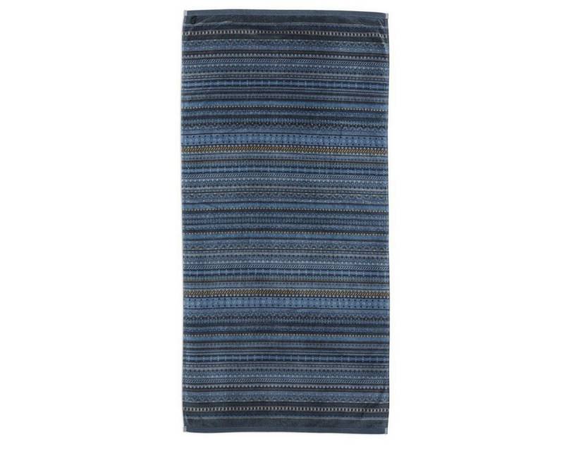 PiP Studio Handtuch Handtuch Geometric Print - 70 x 140 cm - Dark Blue von PiP Studio
