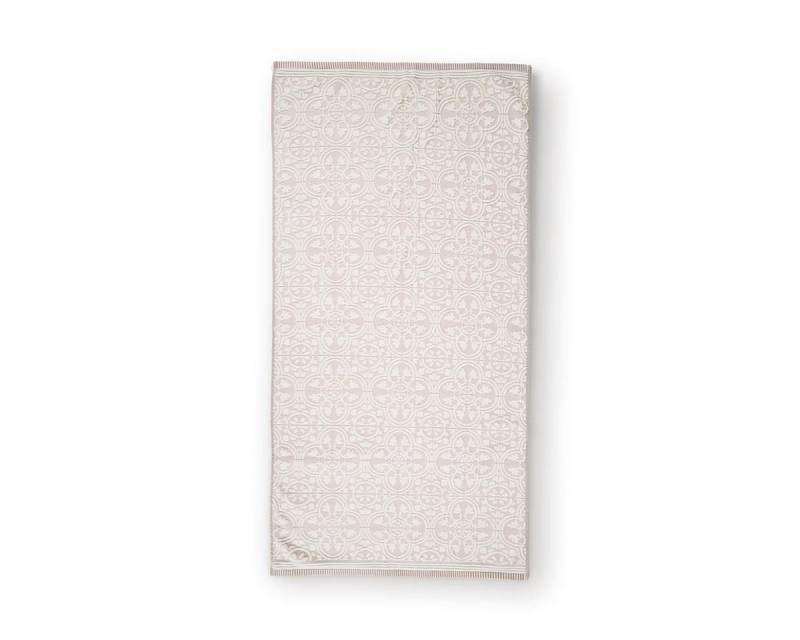 PiP Studio Handtuch Tile de Pip Duschtuch khaki 70x140cm (1 Stück), 100% Baumwolle (225544) von PiP Studio
