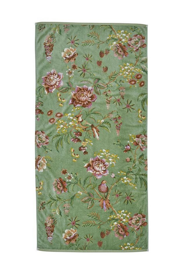 PiP Studio Handtuch Secret Garden Duschtuch green 70x140cm (1 Stück), 100% Baumwolle (320894) von PiP Studio
