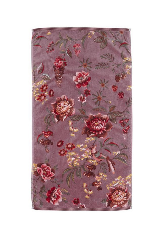 PiP Studio Handtuch Secret Garden Handtuch mauve 55x100cm (1 Stück), Baumwolle (278604) von PiP Studio