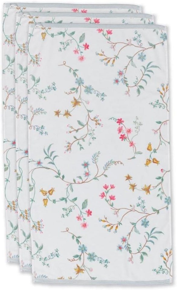 PiP Studio Handtuch Set Pip Studio, 3er-Set Gästehandtuch, Les Fleurs, 55x100, (Handtuchset, 3-St) von PiP Studio