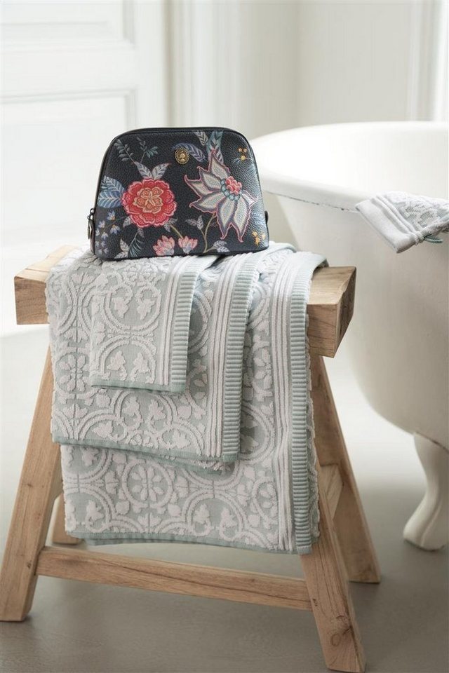 PiP Studio Handtuch Tile Pip Light Blue 55X100 Set A 3 Hellblau 100% Cotton, terry, 5, Baumwolle (1-St), Handtuch Frottetuch von PiP Studio