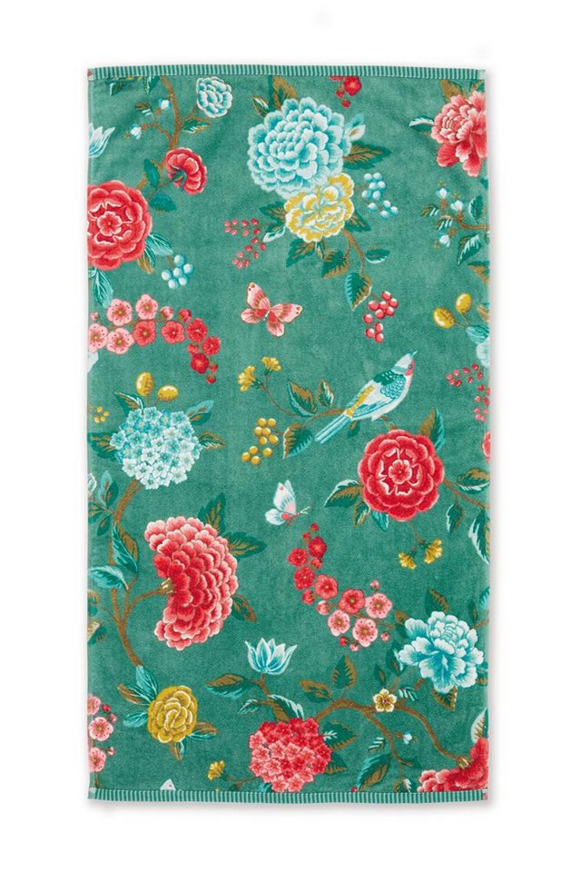 PiP Studio Handtuch andtuch Good Evening_Green_UV_UV_55x100 55 x 100 cm Set a 3 Handtücher, Frottier (1-St), Handtuch Frottetuch von PiP Studio