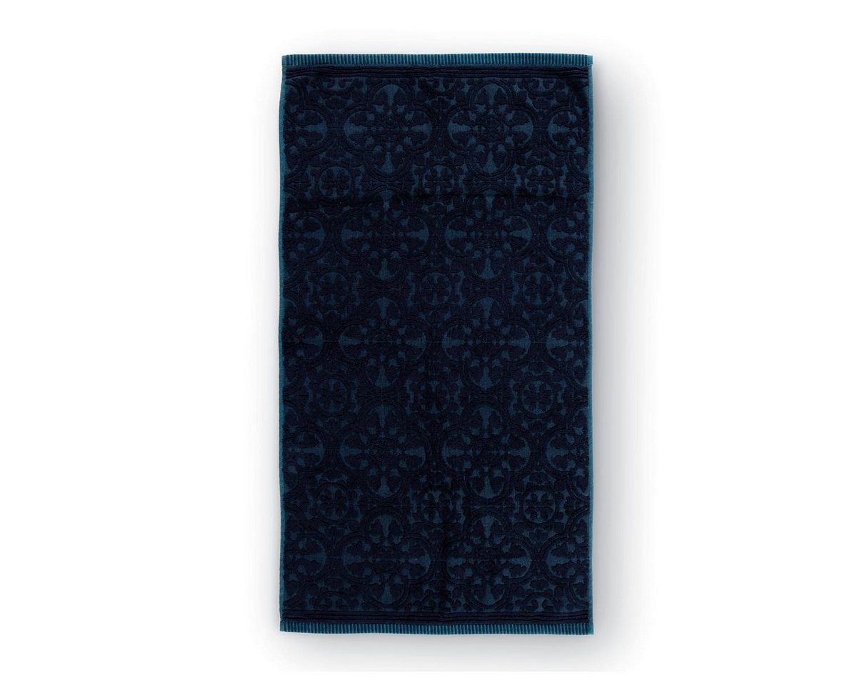 PiP Studio Handtuch tuch Tile de Pip_Dark Blue_UV_UV_55x100 55 x 100 cm Set a 3 Handtücher, Frottier (1-St), Handtuch Frottetuch von PiP Studio