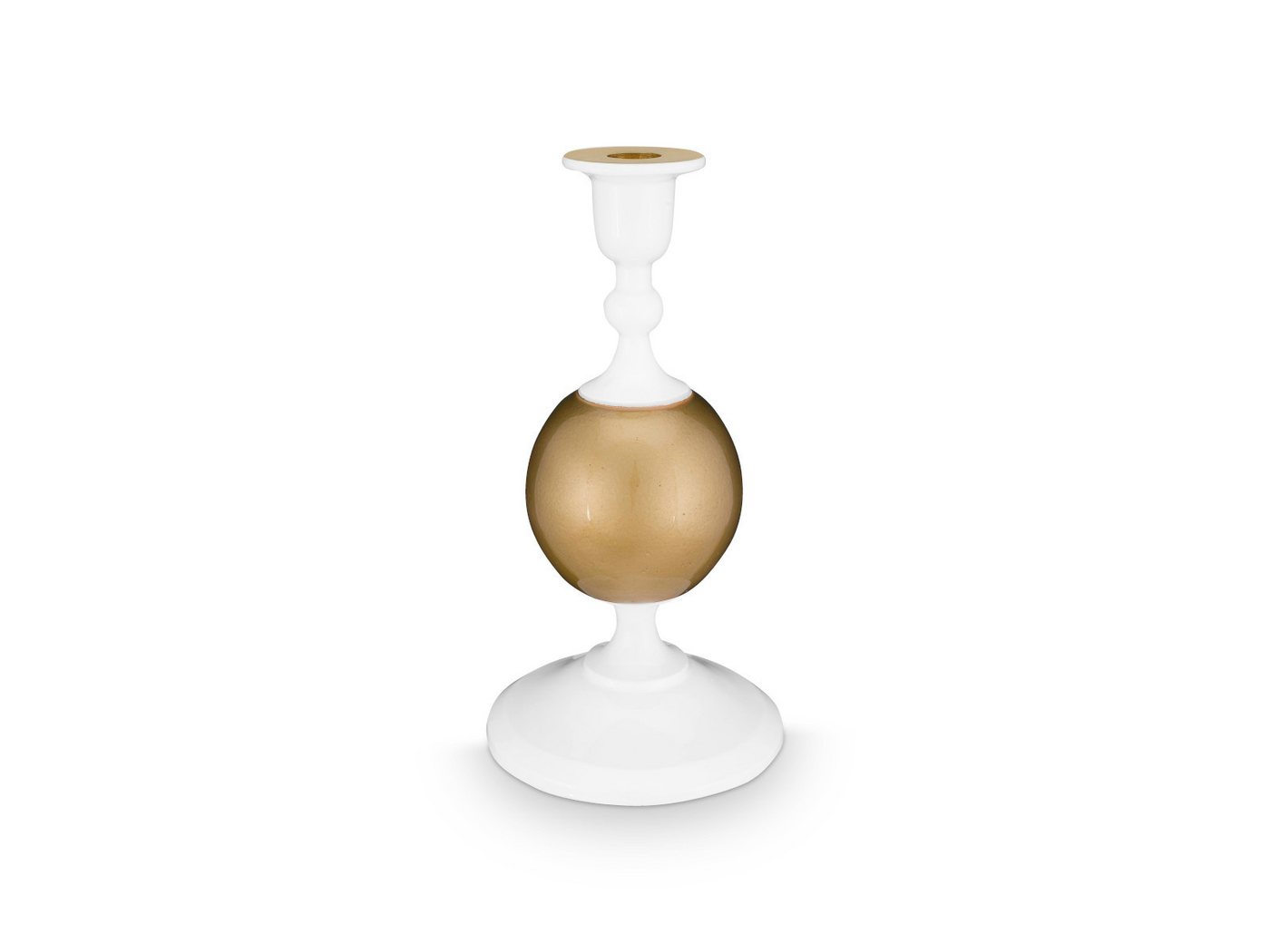 PiP Studio Kerzenhalter Kerzenhalter metall Sphere klein weiß gold 24cm von PiP Studio
